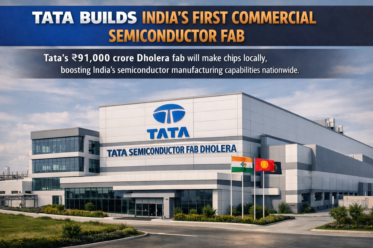 Tata Builds India's First Commercial Semiconductor Fab in India