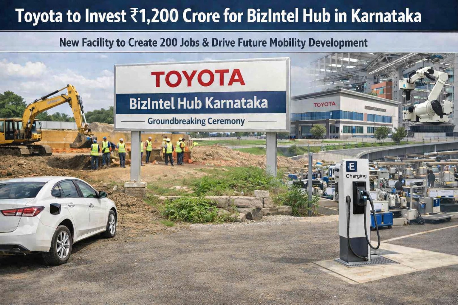 Toyota to Invest ₹1,200 Crore for BizIntel Hub in Karnataka