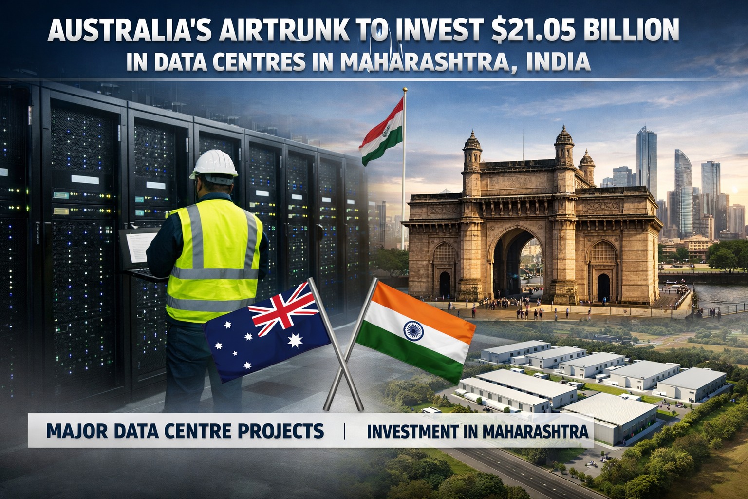 Australia's AirTrunk to Invest $21.05 Billion in Data Centres in Maharashtra