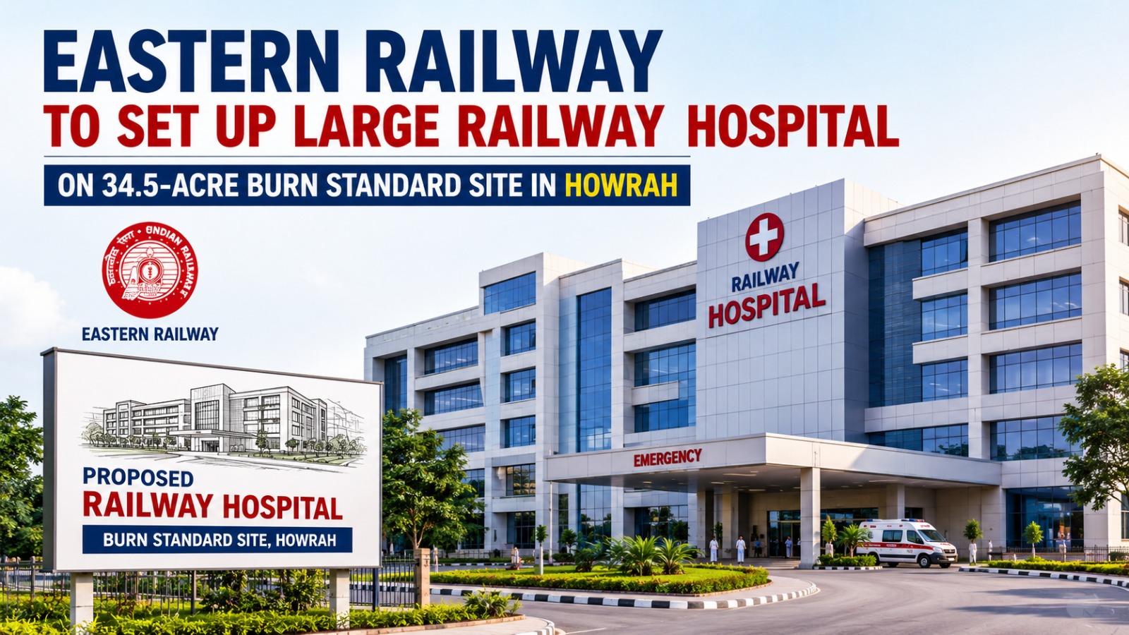 Eastern Railway To Set Up Large Railway Hospital On 34.5-acre Burn Standard Site In Howrah