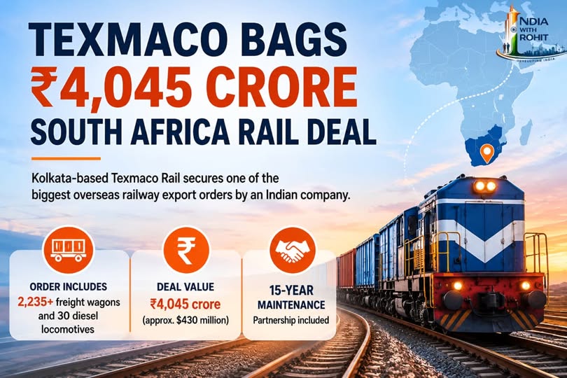 Texmaco Bags ₹4,045 Crore South Africa Rail Deal